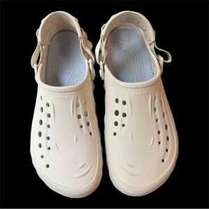 CROCS Men's Cream Slip-On Loafers